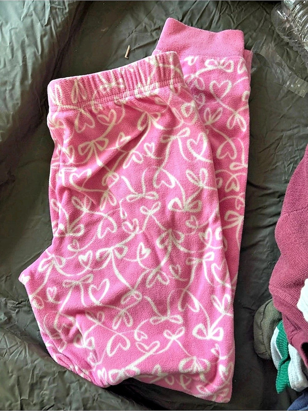 Old Navy Girls Floral Joggers Pink & White Size XL (14-16) Like New